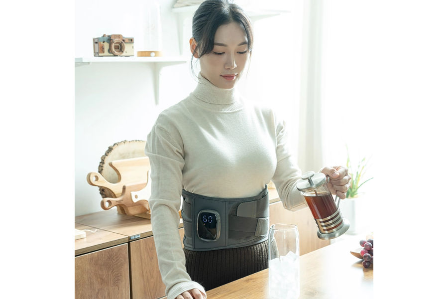 테크러브 무선 공기압 허리 마사지기