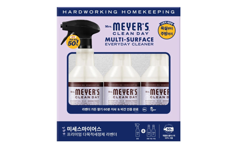미세스마이어스 다목적 세정제 750ml x 3 (리필 포함)