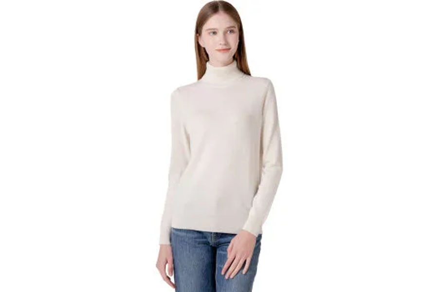 LYDIA VINE 캐시미어 울 혼방 터틀넥 S,M,L ASIAN