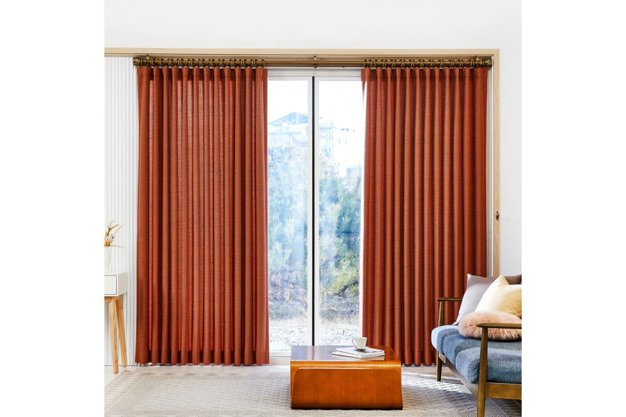 커튼 브릭오렌지 650 x (230/240) cm