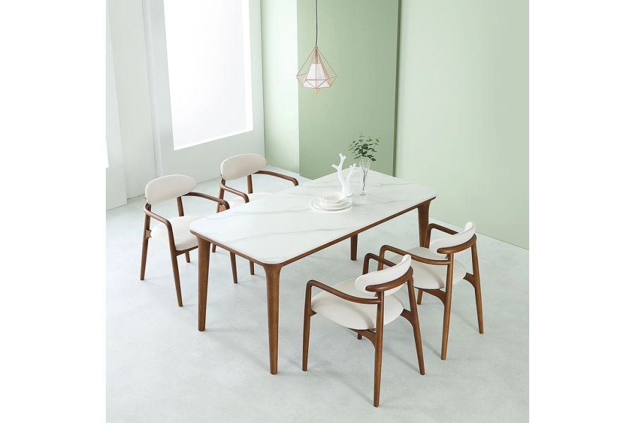 더리치 40 양면 세라믹 4인 식탁 세트 1400