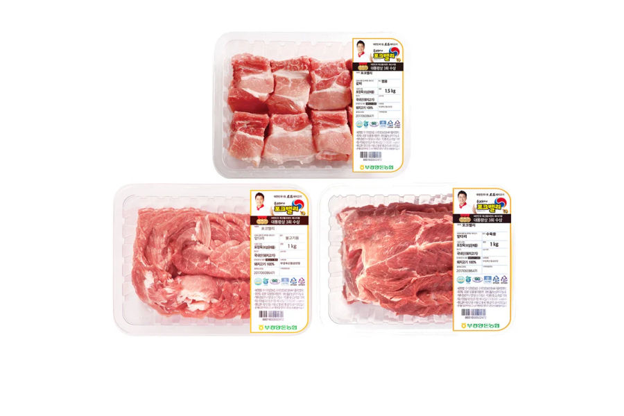 포크밸리 찜갈비 1.5kg + 불고기 1.0kg + 수육 1.0kg