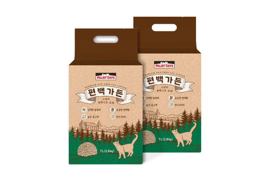 파미데이즈 고양이 편백나무 모래 2.8kg x 2 (14L)
