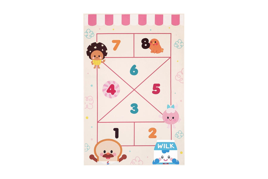 한일카페트x브레드이발소 키즈 러그 100x150cm