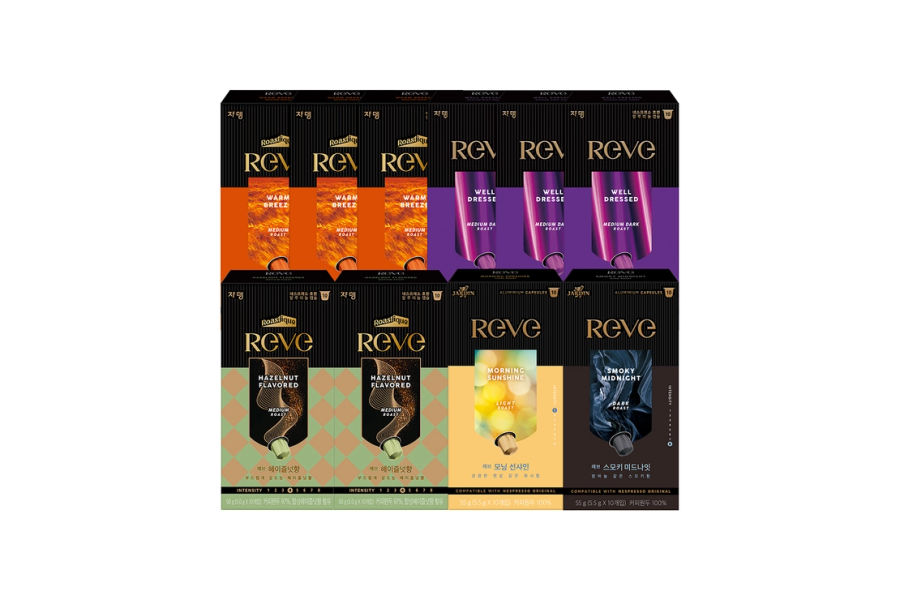 쟈뎅 레브 캡슐커피 버라이어티팩 100개입 - 네스프레소 호환