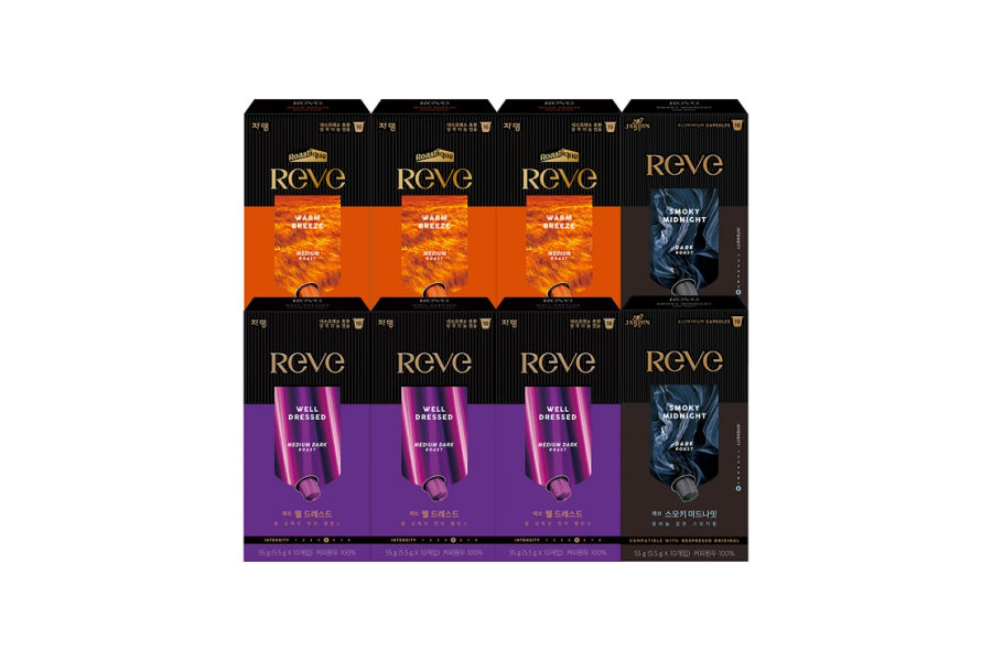 쟈뎅 레브 캡슐커피 블렌디드팩 80개입 - 네스프레소 호환