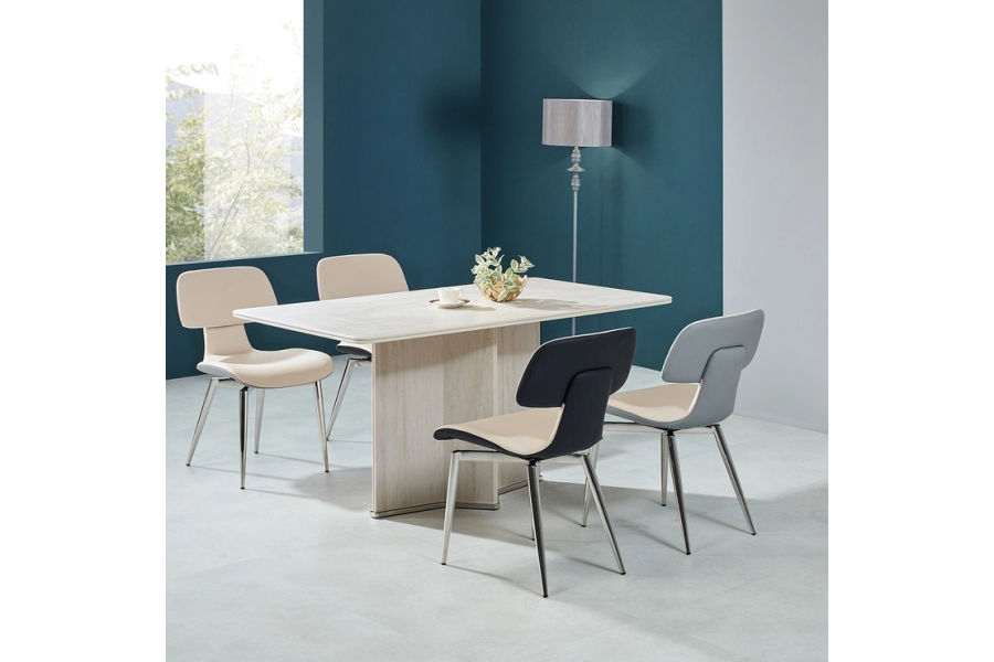 더리치 회전 4인 세라믹 식탁세트 1500