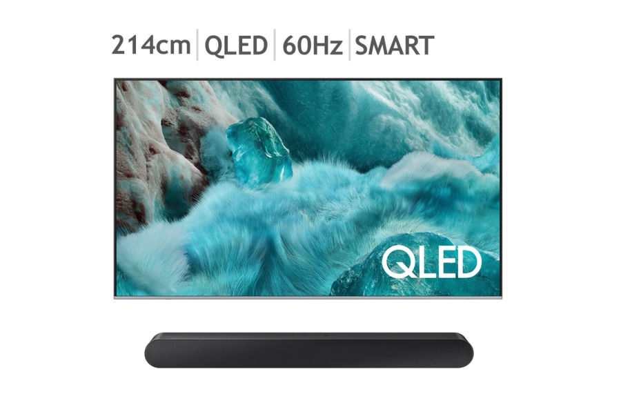 SAMSUNG QLED TV 85형 214CM+ S55B SOUNDBAR 