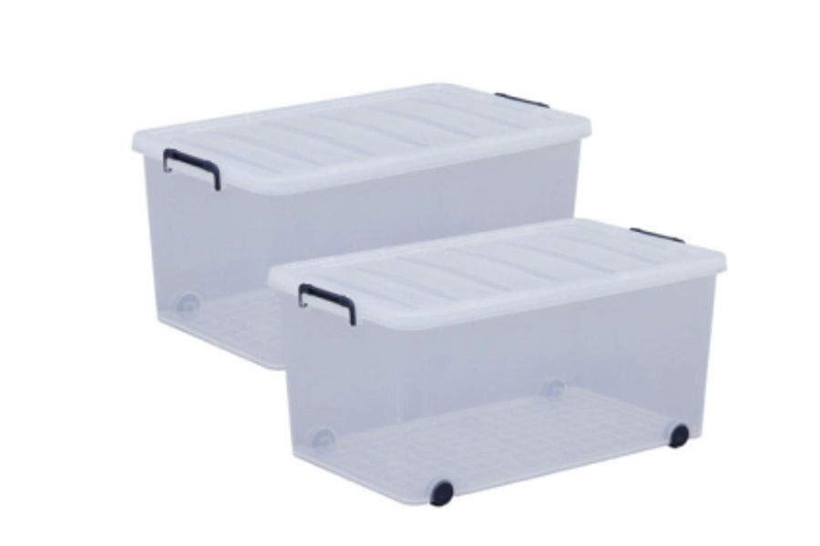 IRIS 플라스틱 수납함 82L, 뚜껑포함