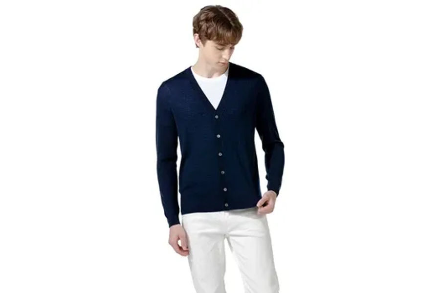 VINE 남성울 가디건 S,M,L,XL ASIAN SIZE