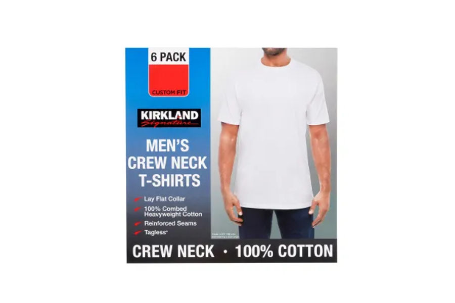 KIRKLAND SIGNATURE 남성면라운드티6매 S,M,L,XL CUSTOM FIT