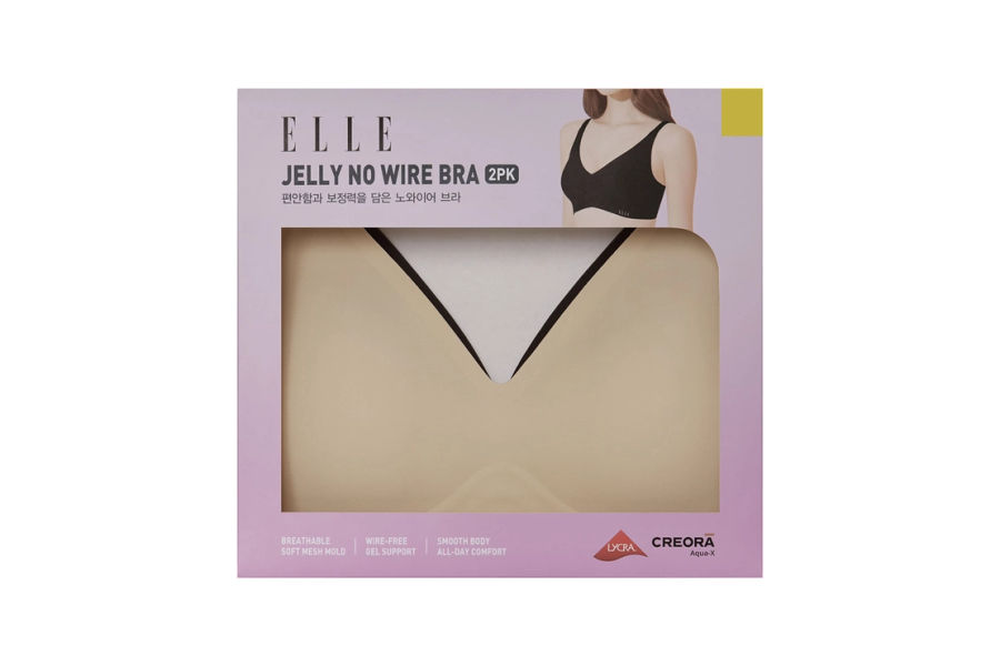 ELLE 젤리브라2매 S,M,L,XL ASIAN SIZE