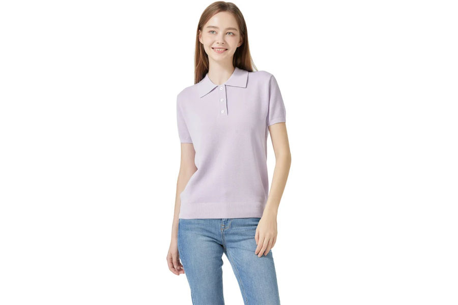 LYDIA VINE 여성반소매 폴로 S,M,L ASIAN SIZE