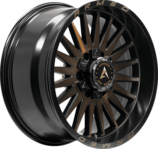 Armed Off-Road Hostile – 20x9 – 5x127/5x139.7 – Matte Black Machined + Bronze Tint Wheel