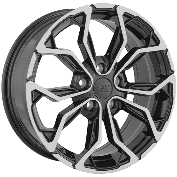 Dai Wheels Muse – 17x7 – 5x110 – Gloss Black - Machined Face