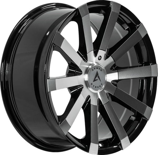 Armed Street Outlaw – 24x10 – 6x135/6x139.7 – Gloss Black Machined Face Wheel