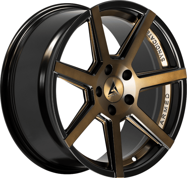 Armed Syndicate Assassin – 19x8.5 – 5x109 – Matte Bronze + Black Wheel