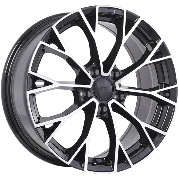 Art Replica Replica 382 – 19x8 – 5x112 – Gloss Black - Machined Face Wheel