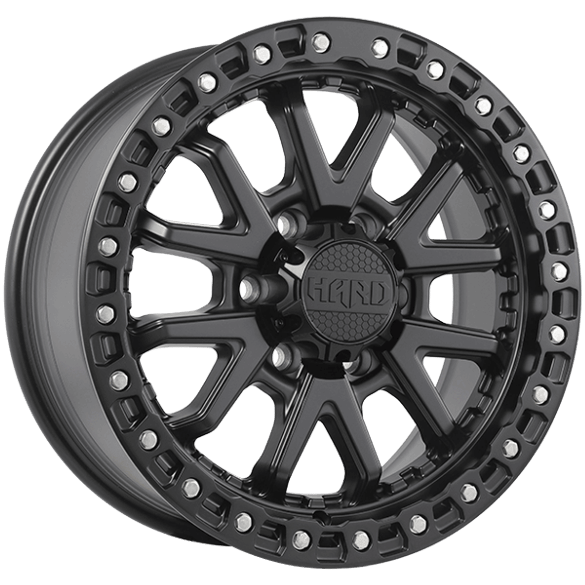 Ruffino Hard Dune – 18x8 – 6x135 – Satin Black - Zinc Rivets Wheel