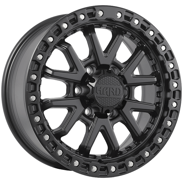 Ruffino Hard Dune – 18x8 – 6x135 – Satin Black - Zinc Rivets Wheel