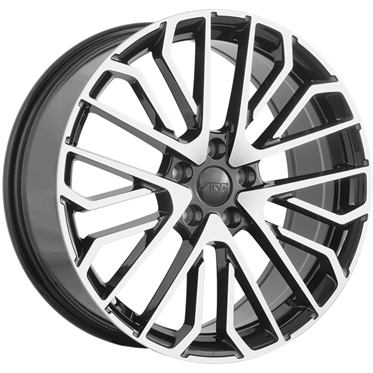 Art Replica Replica 380 – 19x8 – 5x112 – Gloss Black - Machined Face Roue
