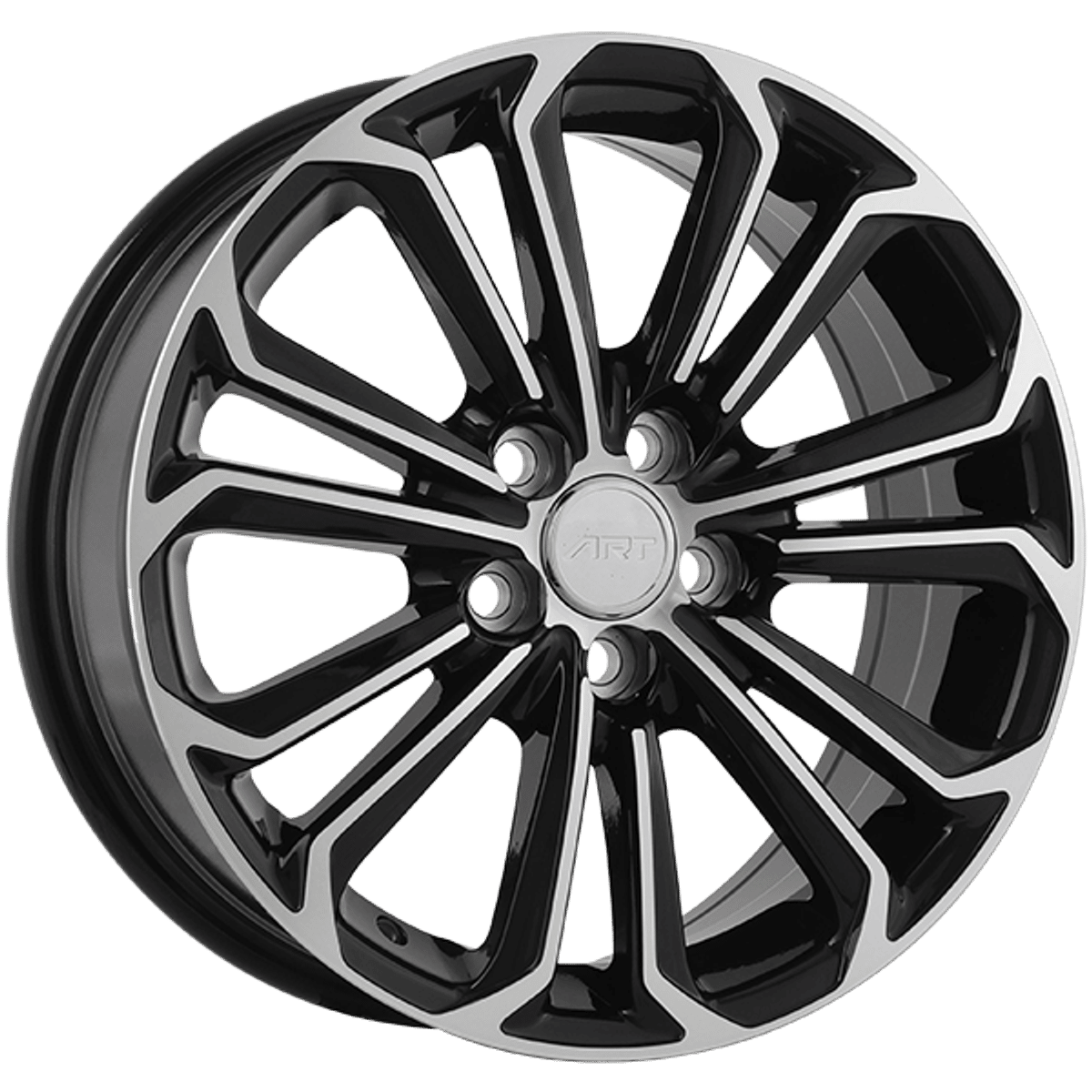 Art Replica Replica 95 – 15x6 – 5x100 – Gloss Black - Machined Face Wheel