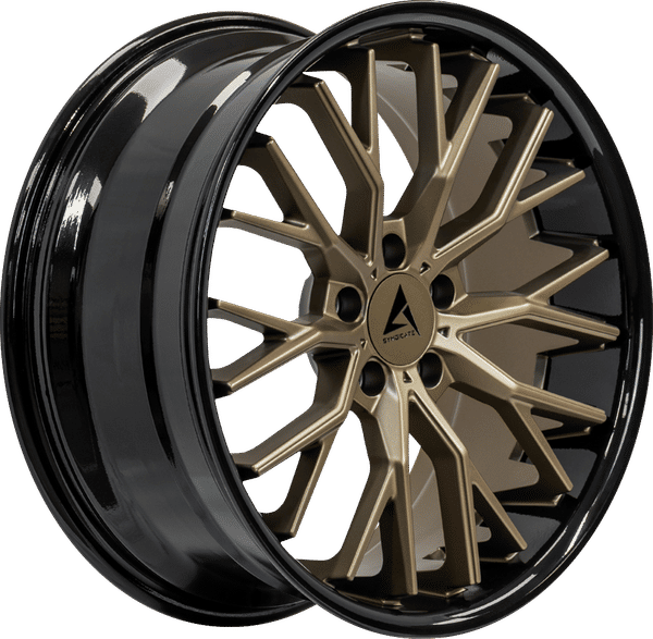 Armed Syndicate Shank – 19x9.5 – 5x109 – Matte Bronze Face + Gloss Black Lip Wheel