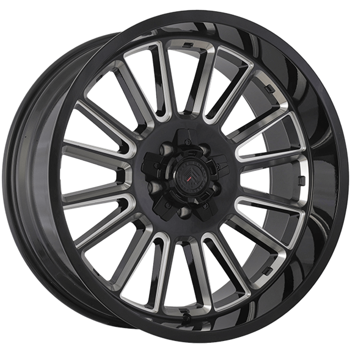 Forged Wheels XR12 – 20x10 – 5x127/5x139.7 – Gloss Black - Milled Edge