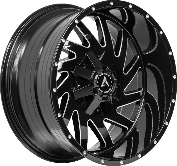 Armed Off-Road Aggressor – 20x10 – 5x139.7/5x150 – Gloss Black Milled Wheel