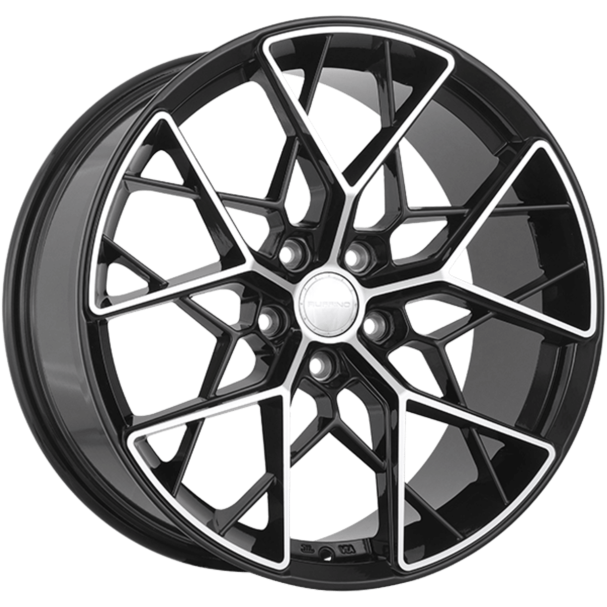 Ruffino Corsa – 16x7 – 5x114.3 – Gloss Black - Machined Face Wheel