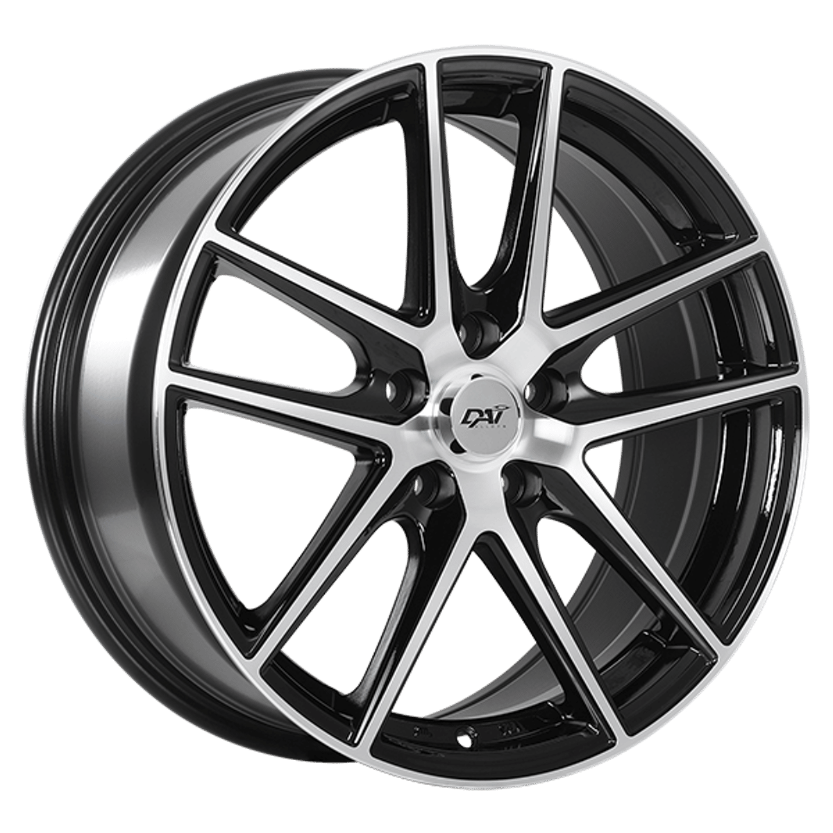 Dai Wheels Level – 14x6 – 4x100 – Gloss Black - Machined Face