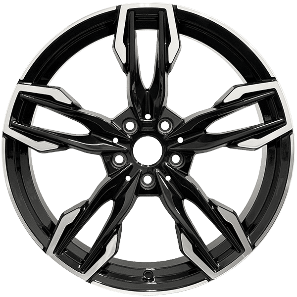 Rac Replica B38 – 19x8.5 – 5x112 – Gloss Black - Machined Face Wheel