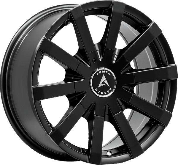 Armed Street Outlaw – 17x8 – 5x113/5x120 – Matte Black Wheel