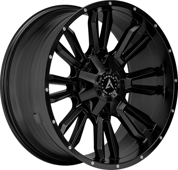 Armed Off-Road Dagger – 22x10 – 5x139.7/5x150 – Satin Black Wheel