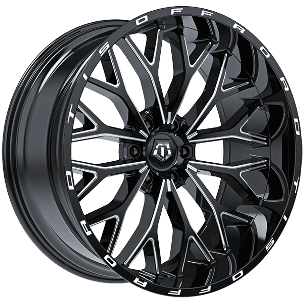 Tis Wheels 565 – 20x9 – 6x139.7 – Gloss Black - Milled Edge