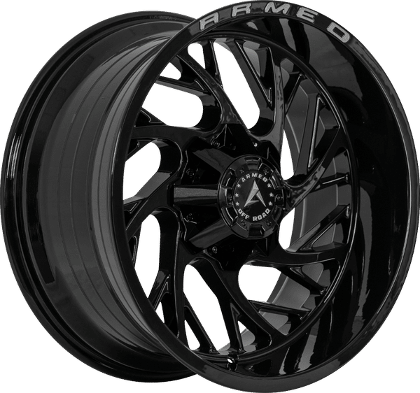 Armed Off-Road Carnage – 20x9 – 5x127/5x139.7 – Gloss Black + Armed Milling Wheel