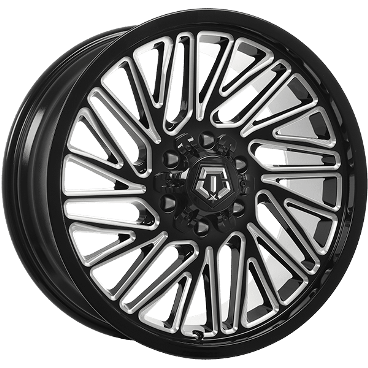 Tis Wheels 553 – 20x9 – 6x135/6x139.7 – Gloss Black - Milled Edge