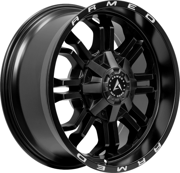 Armed Off-Road Cannon – 20x9 – 5x139.7/5x150 – Matte Black + Armed Wheel