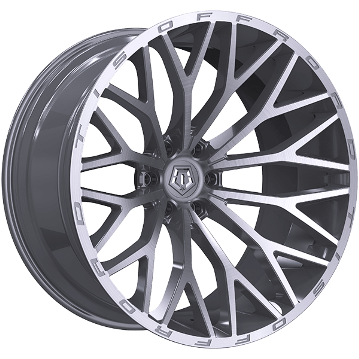 Tis Wheels 566 – 20x10 – 6x139.7 – Silver - Brushed Face