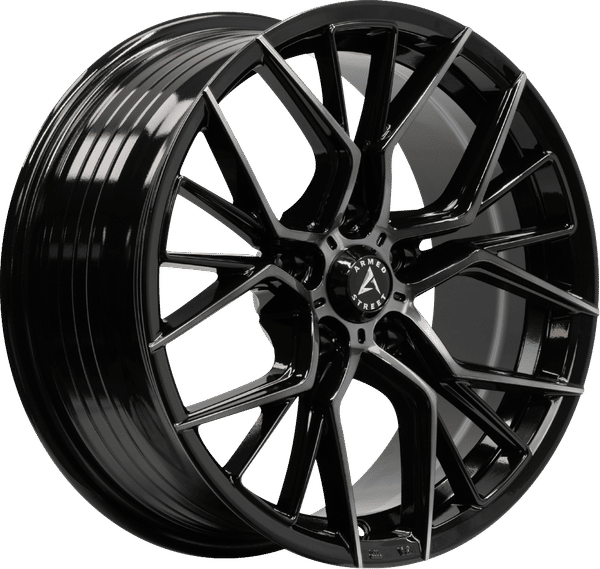 Armed Street Tactical – 17x7.5 – 5x109 – Gloss Black Machined + Black Clear Coat Wheel