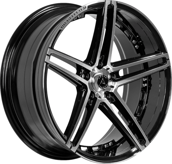 Armed Street Stealth – 17x7.5 – 5x113 – Gloss Black Machined Face Wheel