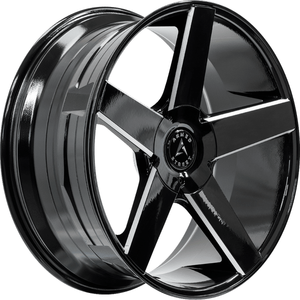 Armed Street Hustler – 24x10 – 6x135/6x139.7 – Gloss Black Milled Wheel