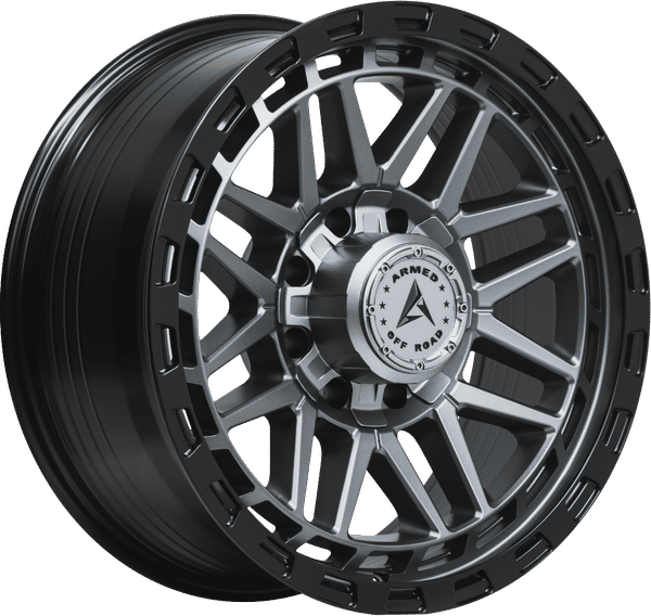 Armed Off-Road Tank – 17x9 – 8x165.1/8x170 – Matte Black + Gunmetal Face Wheel