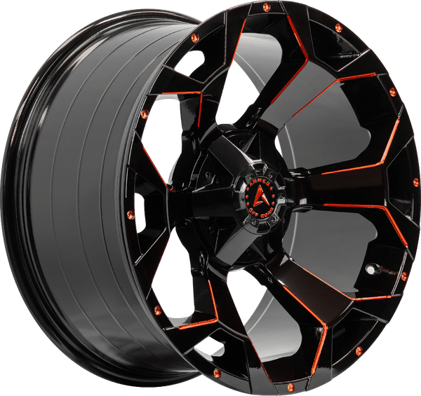 Armed Off-Road Bomber – 20x10 – 5x139.7/5x150 – Gloss Black Red Milled Wheel