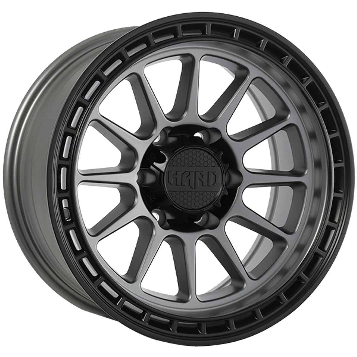 Ruffino Hard Mojave – 17x8.5 – 6x139.7 – Satin Gray - Black Lip Wheel