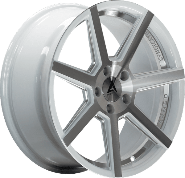 Armed Syndicate Assassin – 20x9 – 5x113 – White Machined + Milled Wheel