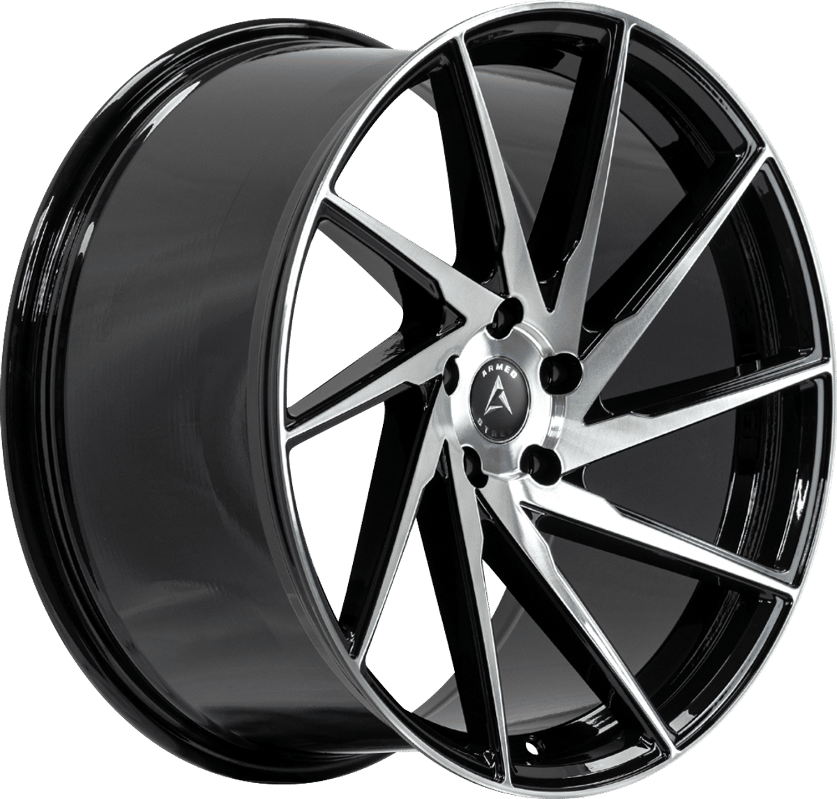 Armed Street 9MM – 20x10 – 5x113 – Gloss Black Machined Face Roue