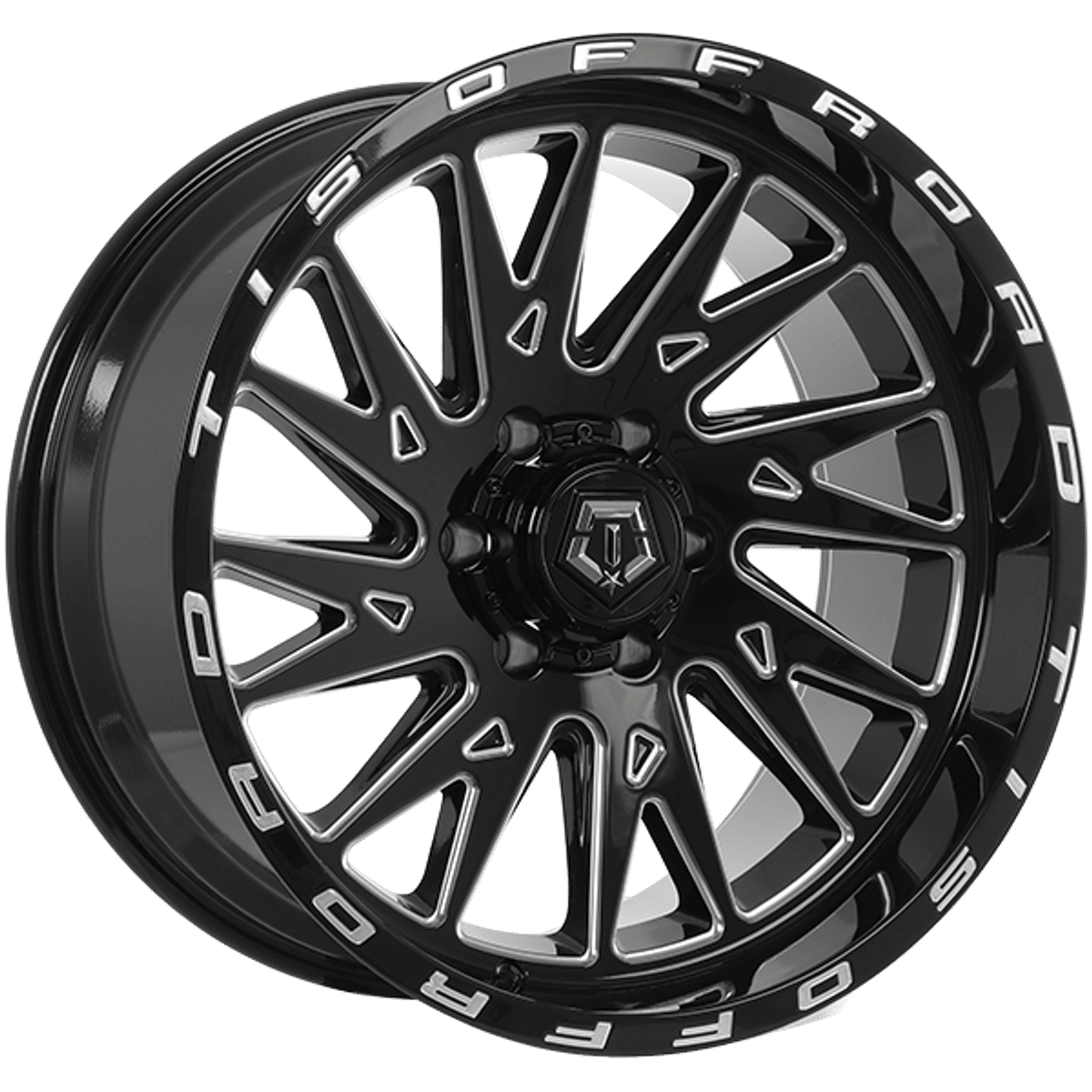Tis Wheels 547 – 20x10 – 6x135/6x139.7 – Gloss Black - Milled Edge