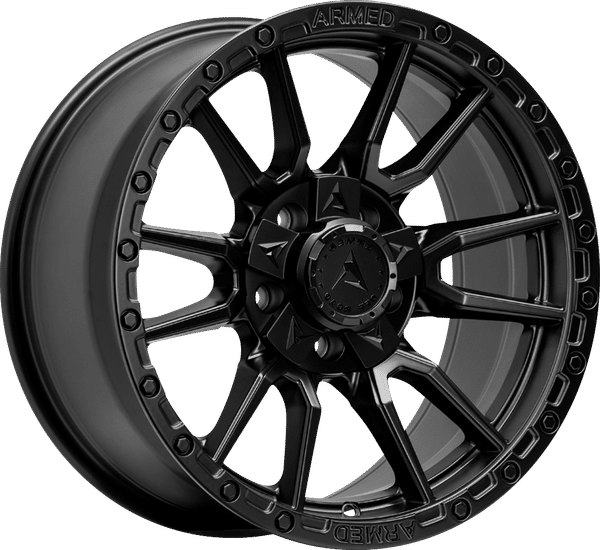 Armed Off-Road Spear – 20x9 – 5x127/5x139.7 – Full Satin Black Wheel