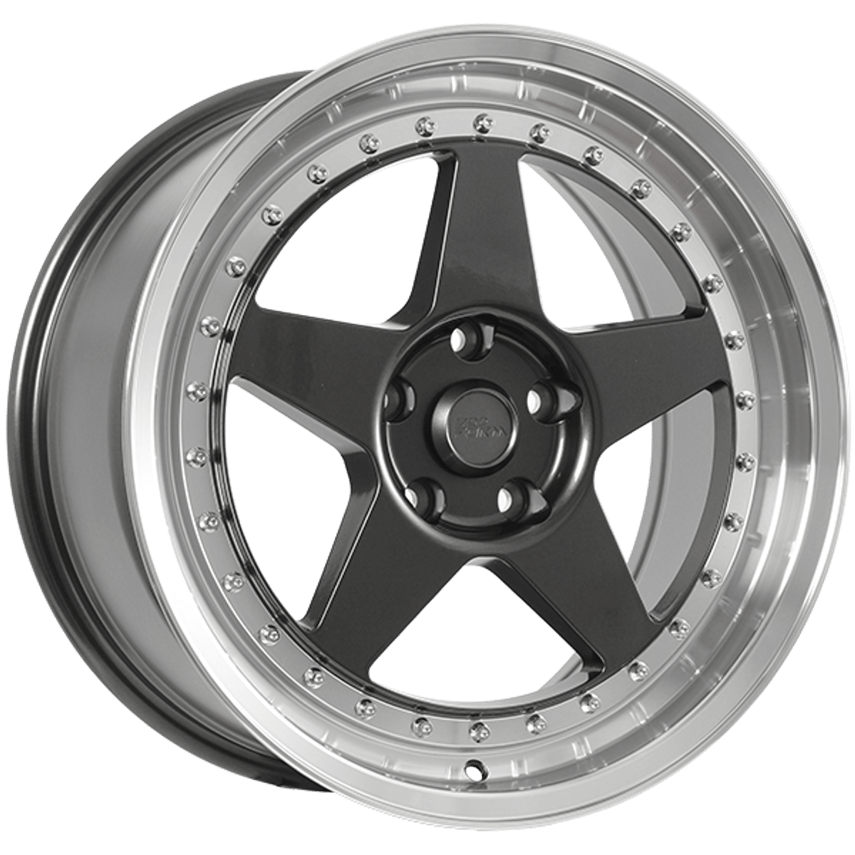 720 Form FF15 – 18x8.5 – 5x114.3 – Gunmetal - Machined Lip Roue